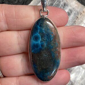 Shattuckite Pendant Stone Crystal Jewelry